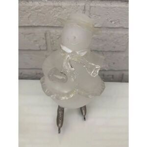 Midwest Frosted Ice-Skating Winter Snowman